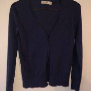 Cardigan denim blue color size small